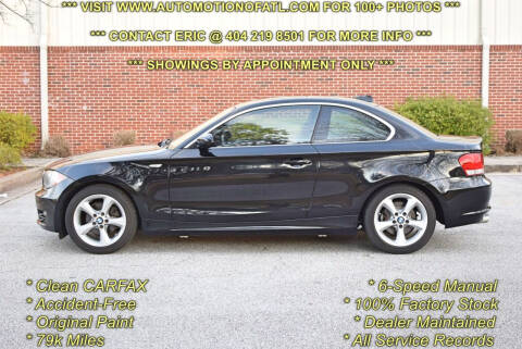 2009 BMW 1 Series for sale at Automotion Of Atlanta in Conyers GA