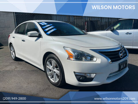 2013 Nissan Altima for sale at WILSON MOTORS in Stockton CA