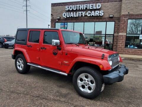 2014 Jeep Wrangler Unlimited for sale at SOUTHFIELD QUALITY CARS in Detroit MI