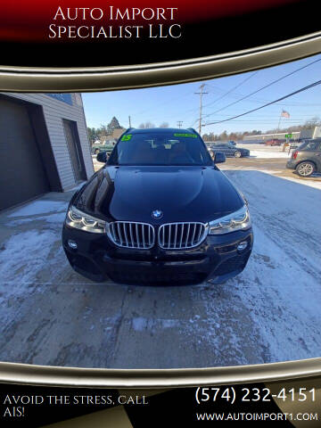 2015 BMW X3 for sale at Auto Import Specialist LLC in South Bend IN