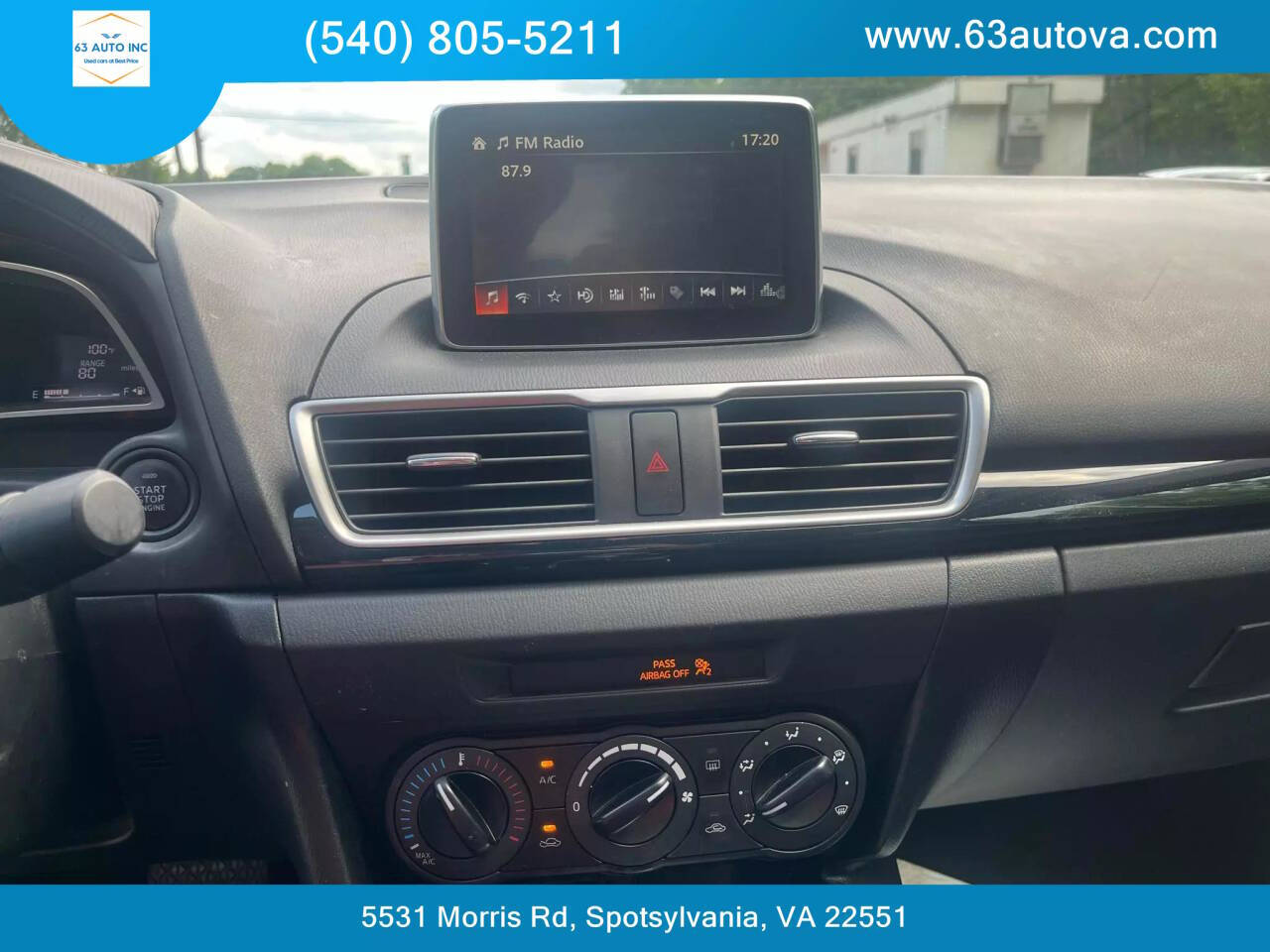 2015 Mazda Mazda3 for sale at 63 Auto Inc in Spotsylvania, VA