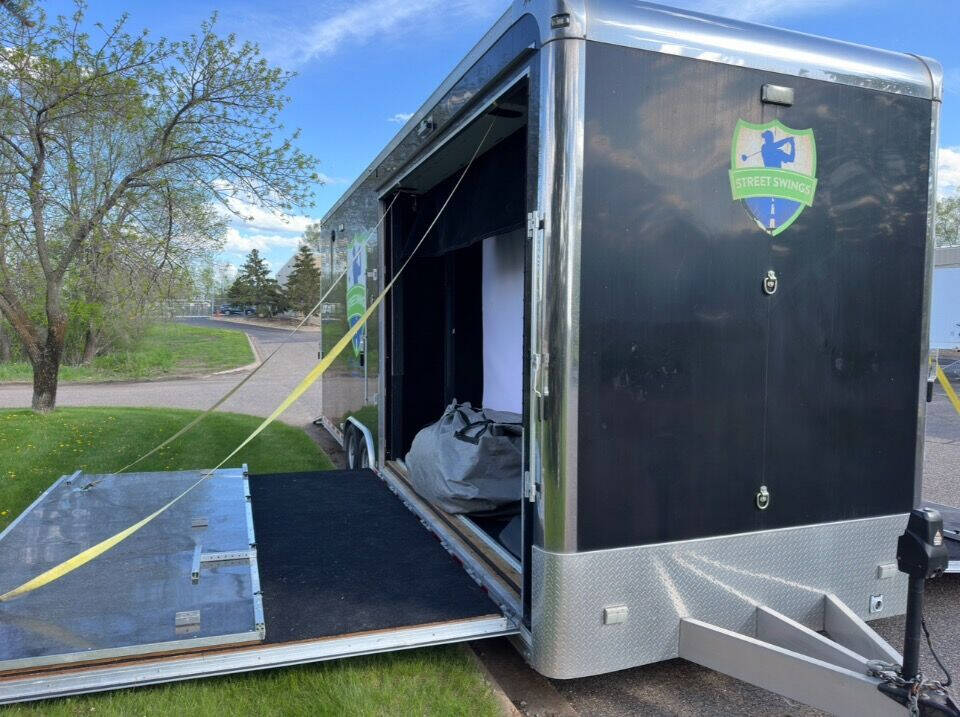 2017 ATC Golf 8.5x28 aluminum trailer for sale at Sales Ramp LLC in Elk River, MN