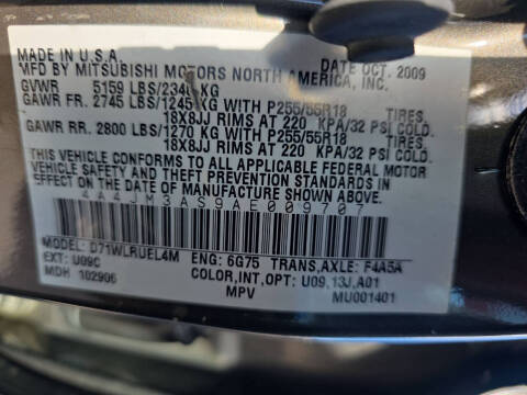 2010 Mitsubishi Endeavor SE