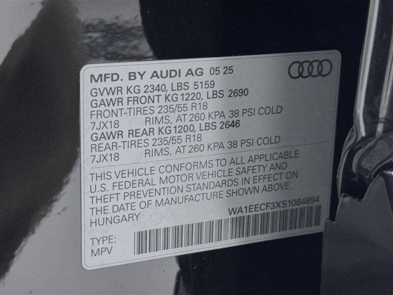 2025 Audi Q3 quattro S line Prem Plus 45 TFSI