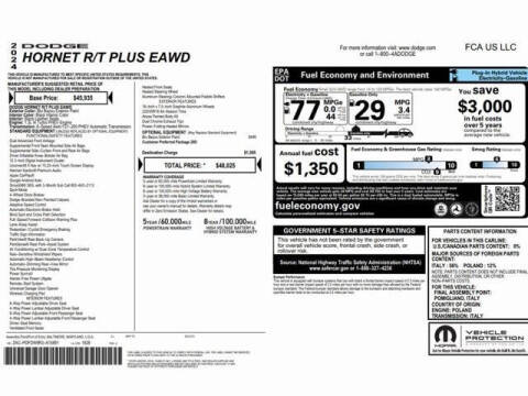 2024 Dodge Hornet R/T Plus