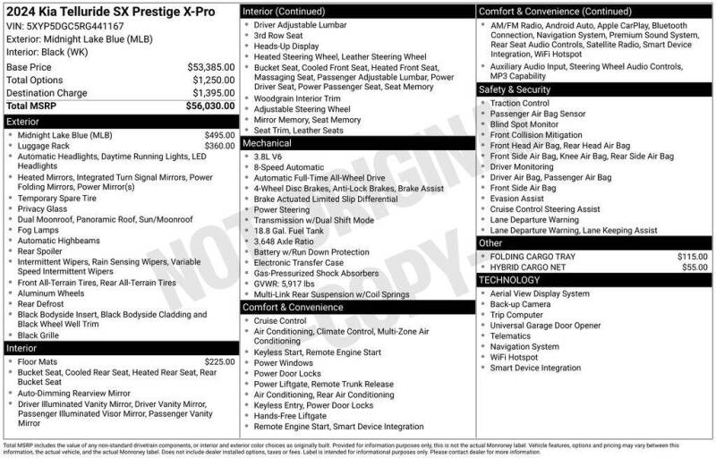 2024 Kia Telluride SX-Prestige X-Pro