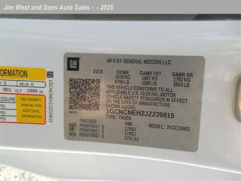 2018 Chevrolet Silverado 1500