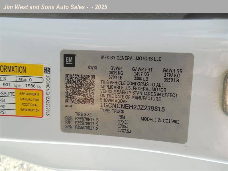 2018 Chevrolet Silverado 1500