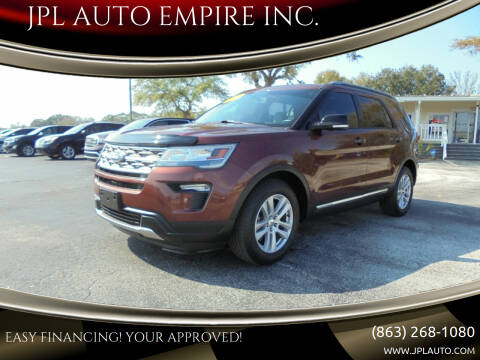 2018 Ford Explorer for sale at JPL AUTO EMPIRE INC. in Lake Alfred FL