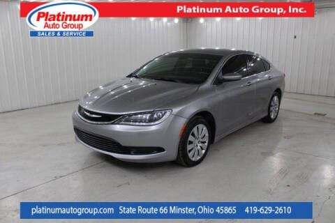 2015 Chrysler 200 for sale at Platinum Auto Group Inc. in Minster OH