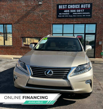 2014 Lexus RX 350 for sale at Best Choice Auto in Warr Acres OK