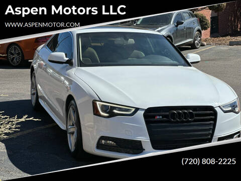 2016 Audi A5 for sale at Aspen Motors LLC in Denver CO