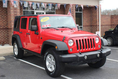 2016 Jeep Wrangler Unlimited for sale at CHRISTIAN MOTORS in Hopewell VA