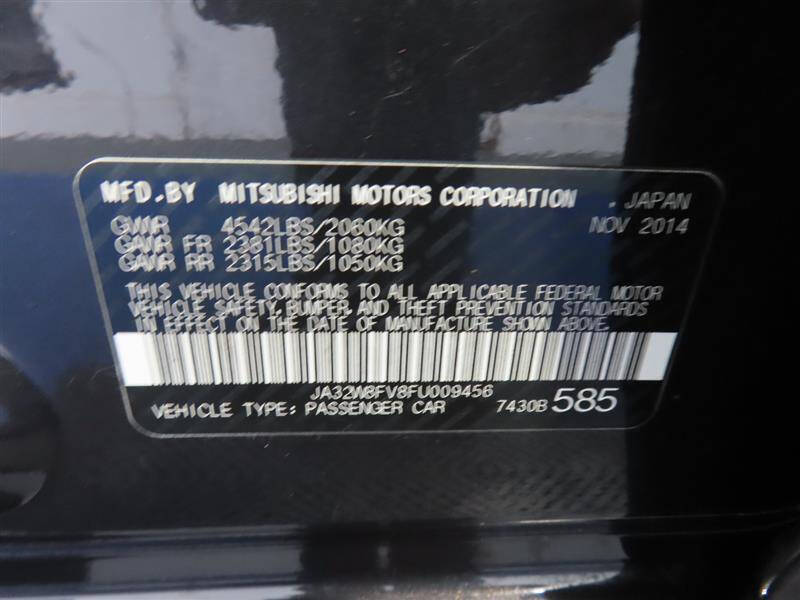 2015 Mitsubishi Lancer Evolution GSR