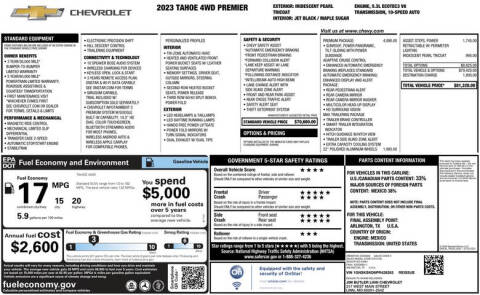 2023 Chevrolet Tahoe Premier