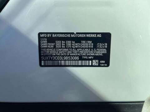 2020 BMW X3 sDrive30i