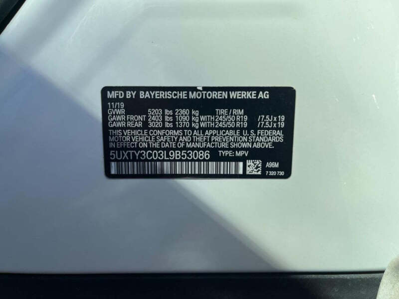 2020 BMW X3 sDrive30i