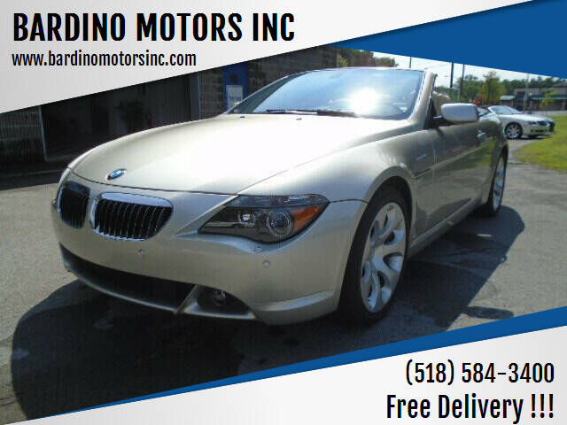 2007 BMW 6 Series for sale at BARDINO MOTORS INC in Saratoga Springs NY