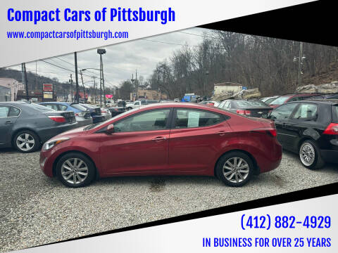 2016 Hyundai Elantra for sale at Compact Cars of Pittsburgh in Pittsburgh PA