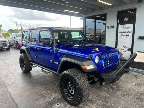 2019 Jeep Wrangler Unlimited for sale at American Auto Sales in Hialeah FL