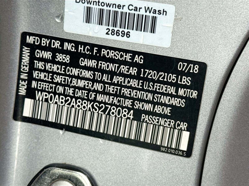 2019 Porsche 718 Cayman GTS