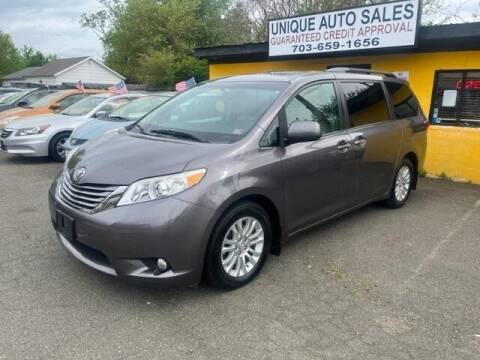 2017 Toyota Sienna for sale at Unique Auto Sales in Marshall VA