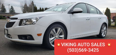 2012 Chevrolet Cruze for sale at Viking Supreme Motors in Salem OR