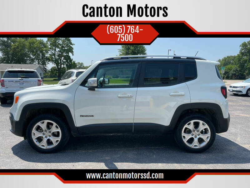 2016 Jeep Renegade for sale at Canton Motors in Canton SD