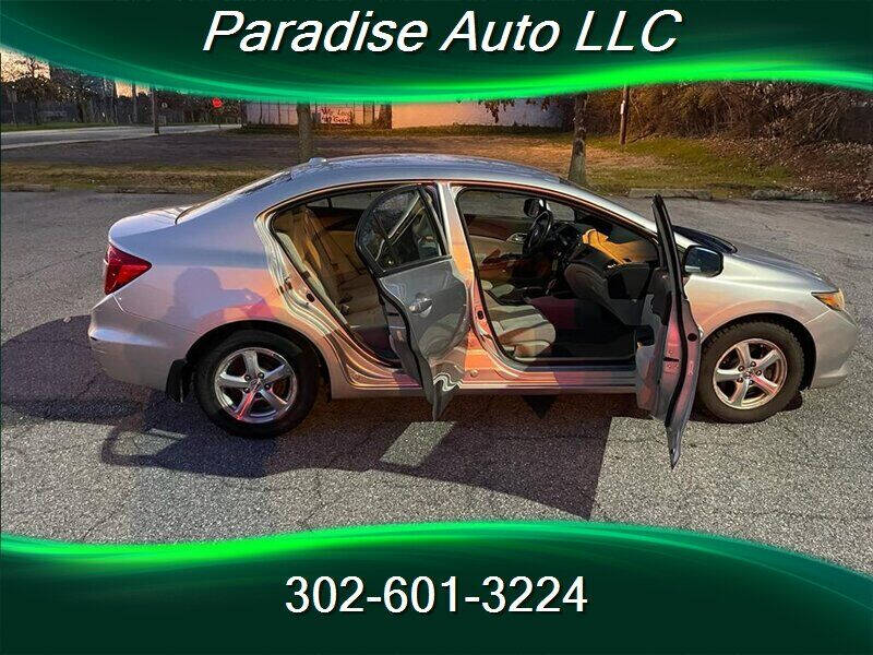 2012 Honda Civic for sale at Paradise Auto in Wilmington, DE