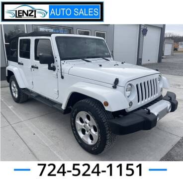 2015 Jeep Wrangler Unlimited for sale at LENZI AUTO SALES in Sarver PA