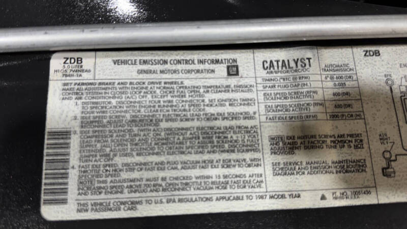 1987 Chevrolet Monte Carlo SS