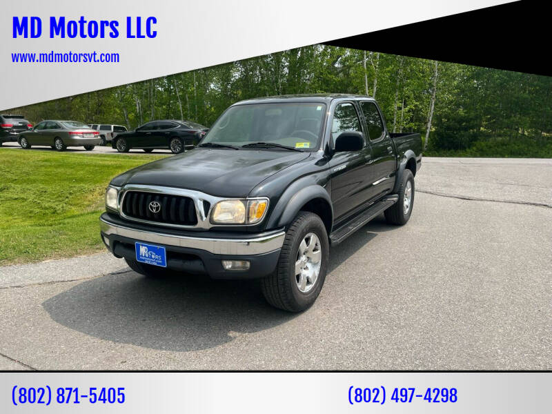 2004 Toyota Tacoma for sale at MD Motors LLC in Williston VT