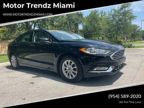 2017 Ford Fusion for sale at Motor Trendz Miami in Hollywood FL