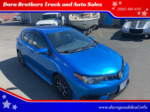 2016 Scion iM for sale at Dorn Brothers Truck and Auto Sales in Salem OR