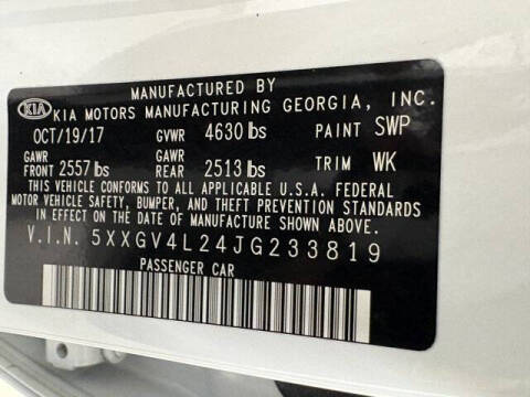 2018 Kia Optima SX Turbo