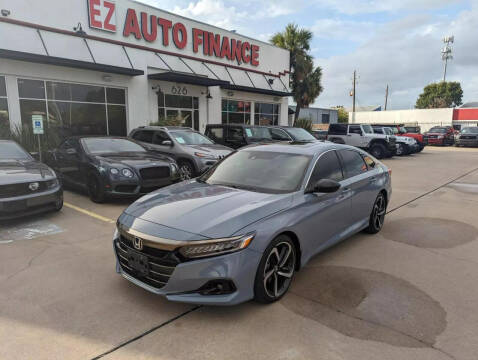 2022 Honda Accord for sale at EZ Auto Finance in Houston TX