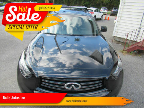 2015 Infiniti QX70 for sale at Balic Autos Inc in Lanham MD