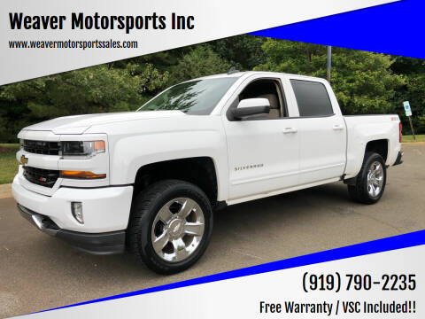 2017 Chevrolet Silverado 1500 for sale at Weaver Motorsports Inc in Cary NC