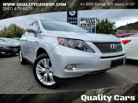 2010 Lexus RX 450h for sale at Quality Cars in Grants Pass OR