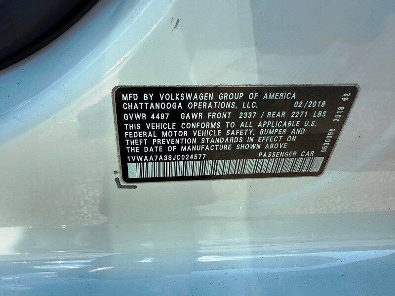 2018 Volkswagen Passat 2.0T S