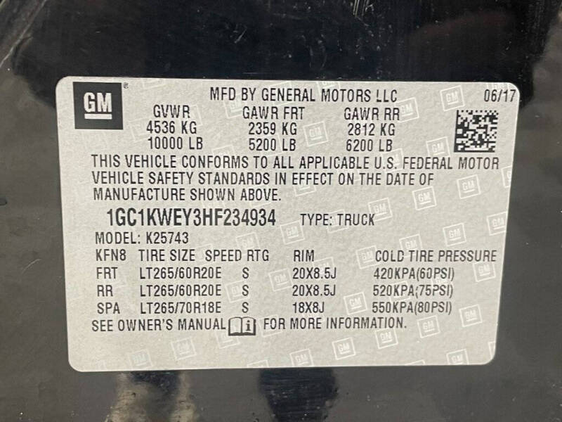 2017 Chevrolet Silverado 2500HD