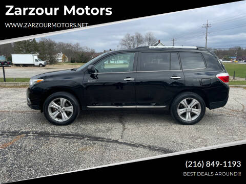 2012 Toyota Highlander for sale at Zarzour Motors in Chesterland OH