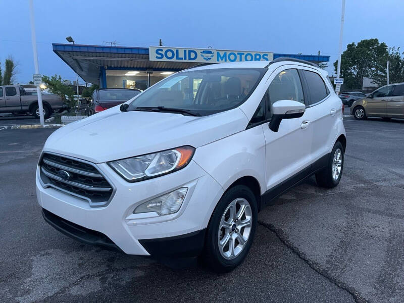 2019 Ford EcoSport for sale at Solid Motors LLC in Garland TX