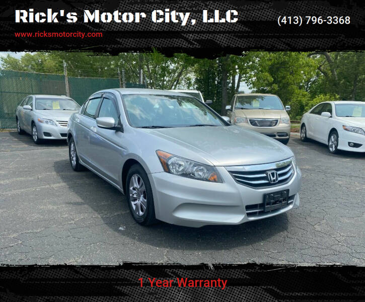 2012 Honda Accord for sale at Rick's Motor City, LLC in Springfield MA