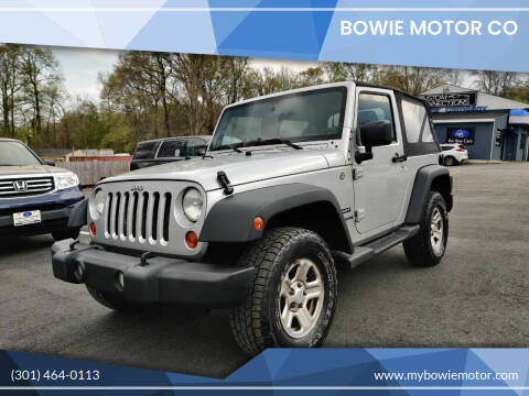 2011 Jeep Wrangler for sale at Bowie Motor Co in Bowie MD