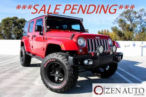 2017 Jeep Wrangler Unlimited for sale at Zen Auto Sales in Sacramento CA
