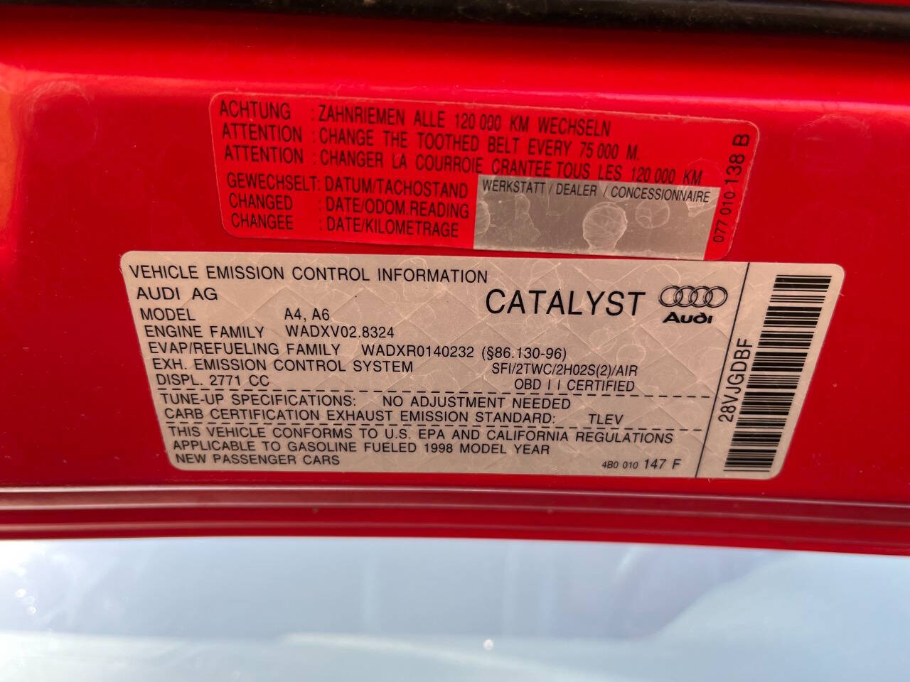 1998 Audi A4 123