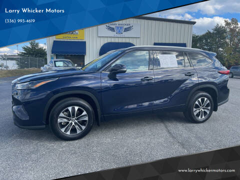 2022 Toyota Highlander for sale at Larry Whicker Motors in Kernersville NC