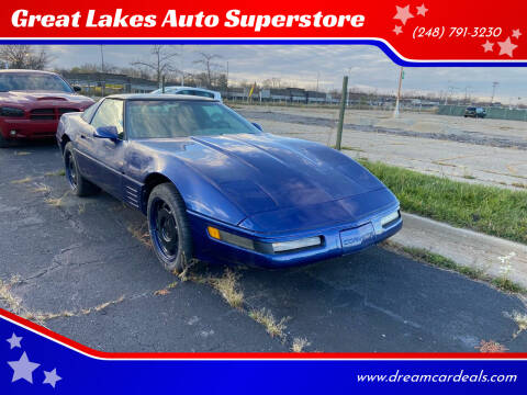 1991 Chevrolet Corvette for sale at Great Lakes Auto Superstore in Waterford Township MI