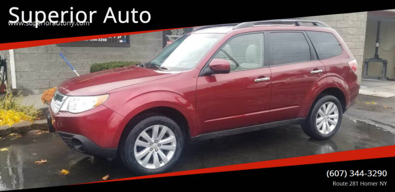 2012 Subaru Forester for sale at Superior Auto in Cortland NY